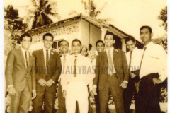 FRONT: Gervin Bastiansz, Ananda Bastiansz, Wally Bastiansz, Lal Jayasekera, Ananda Jayasekera. BACK:  Wilmot Bastiansz, Sumithre Dias, Roy Silva, Leslie Bastiansz
